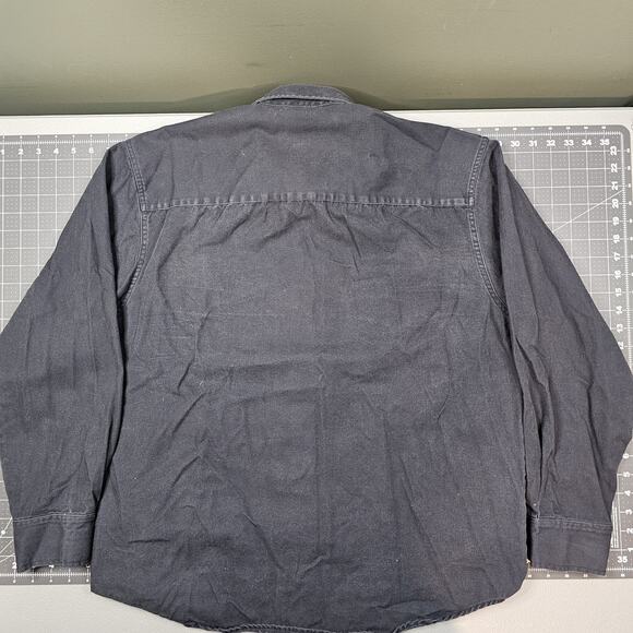 Dickies CPO Shirt Large Canvas Overshirt Workwear Americana Retro Outdoors Biker - Picture 11 of 16